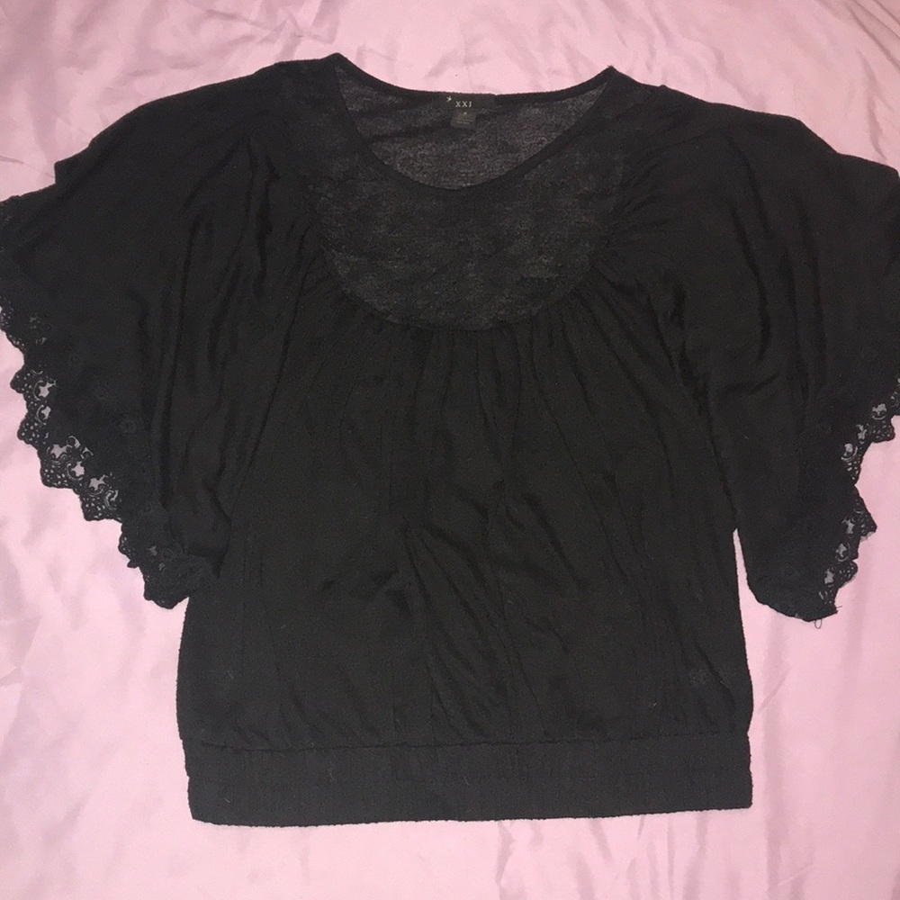 Black lace shirt